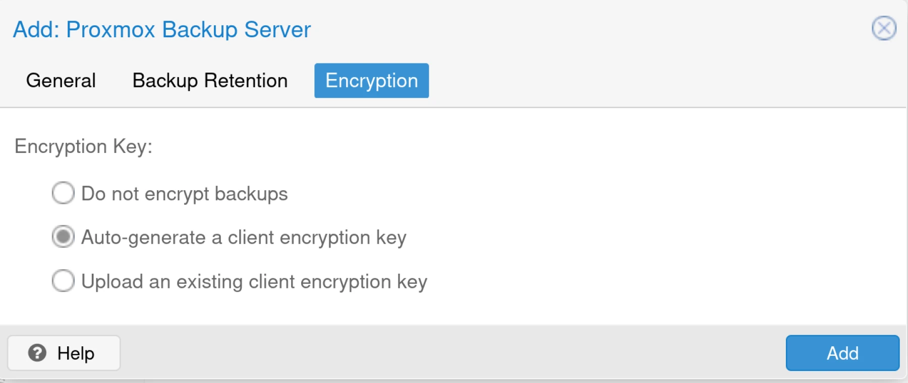 Image Proxmox Backup Server