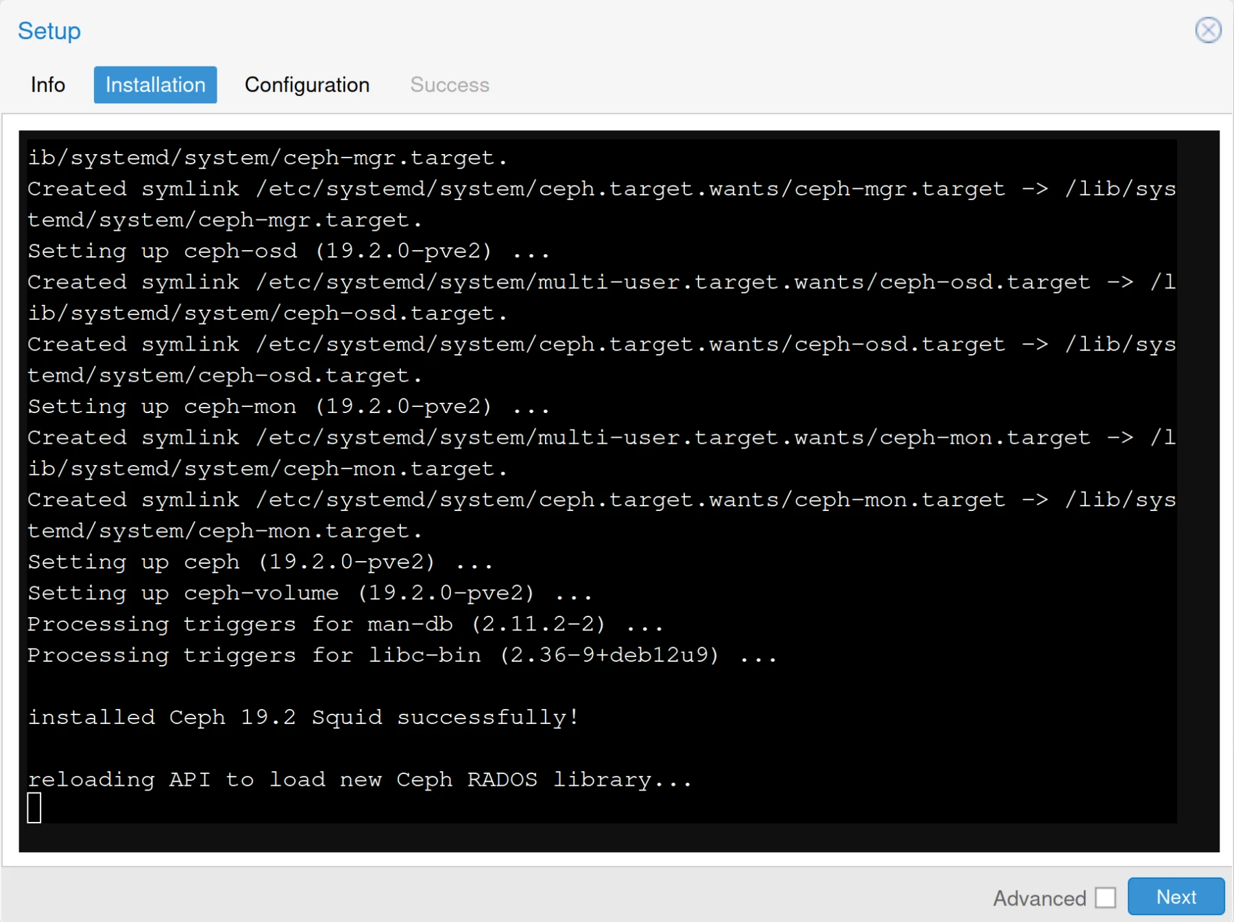 Image de cluster Proxmox VE