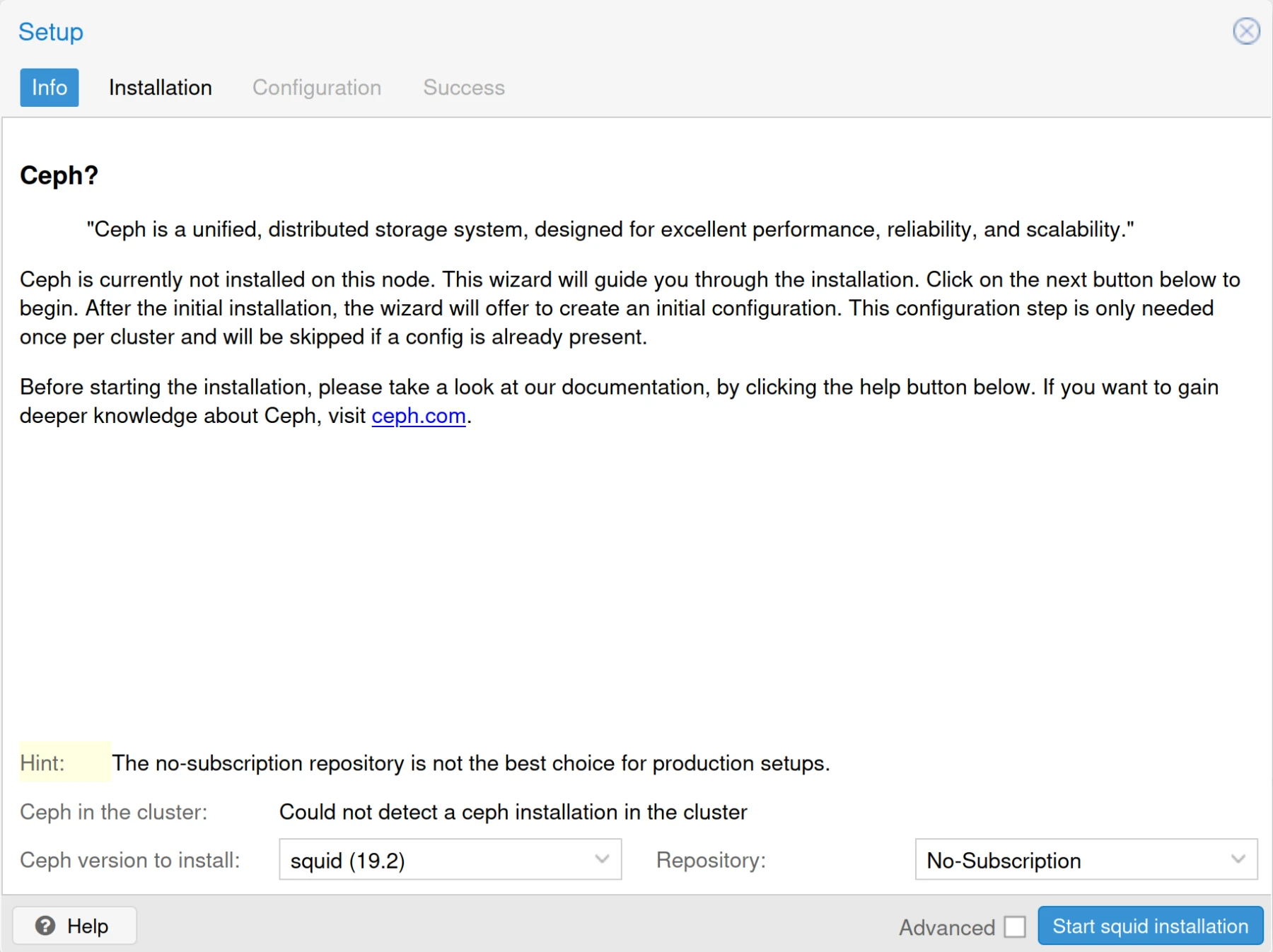 Image de cluster Proxmox VE