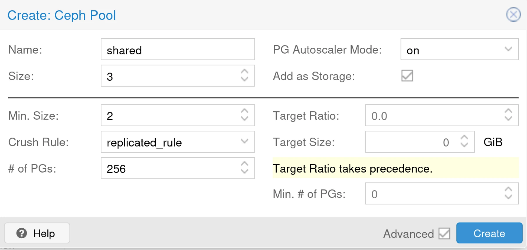 Image de cluster Proxmox VE