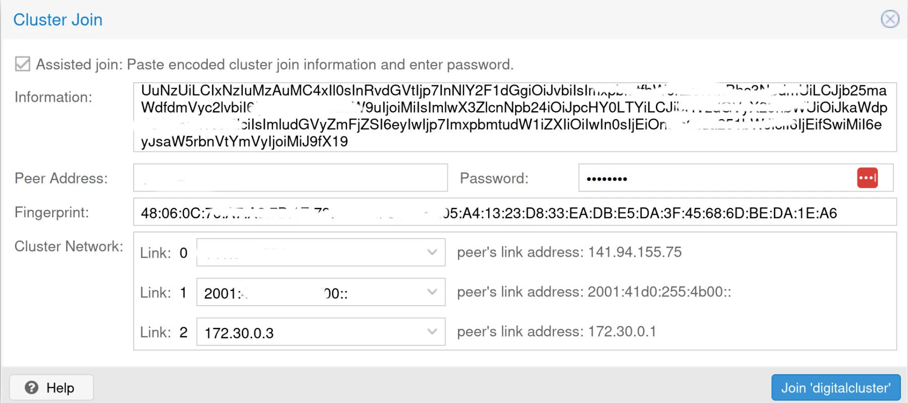 Image de cluster Proxmox VE