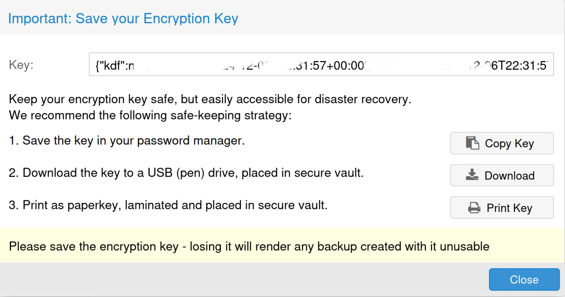 Image Proxmox Backup Server