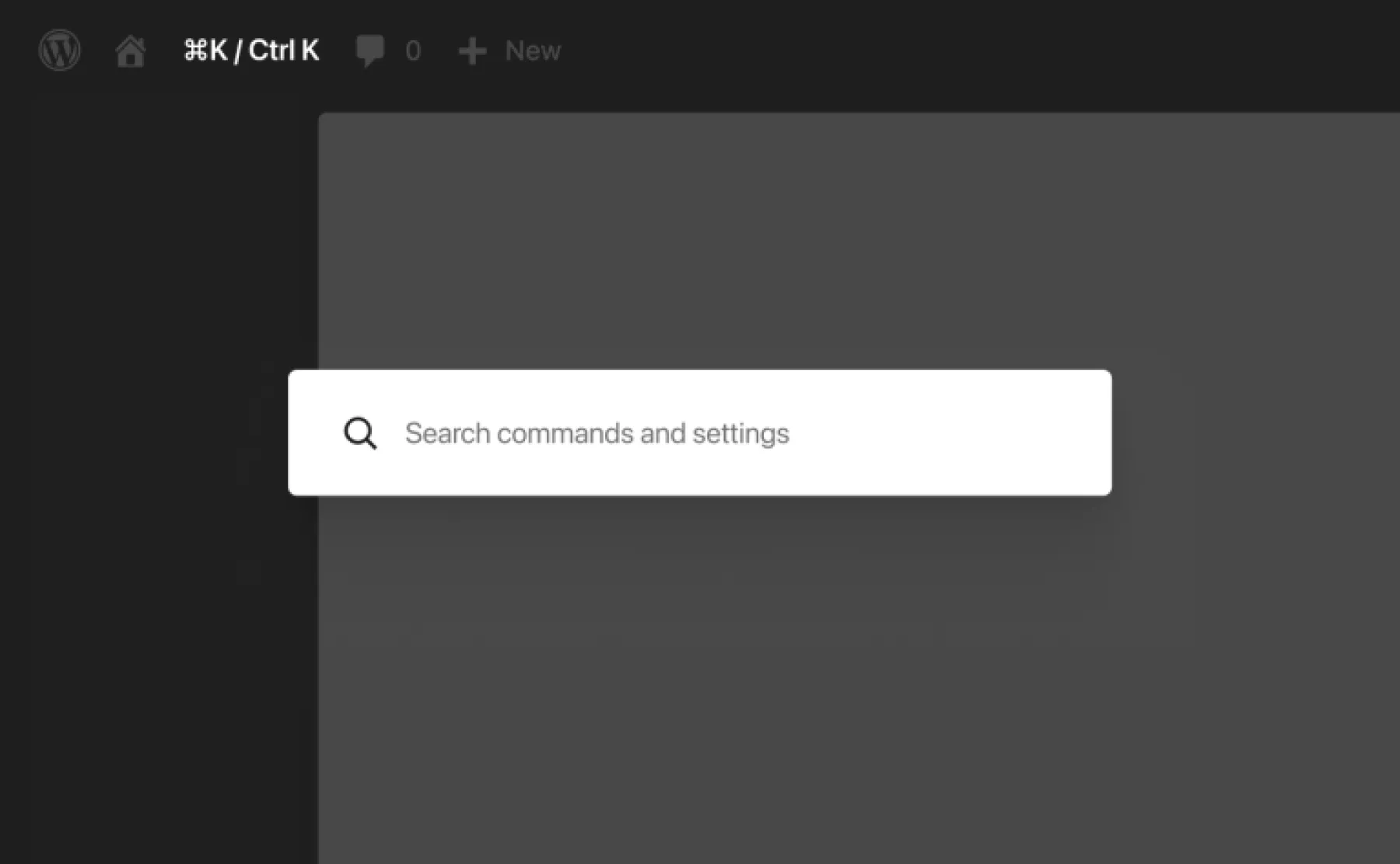 image du nouveau Tableau de bord de WordPress 7.0